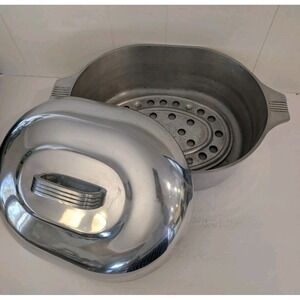 Vintage Magnalite Classic Roaster & Meat Rack No. 4265 3565 8 qt. 16 in Shiny